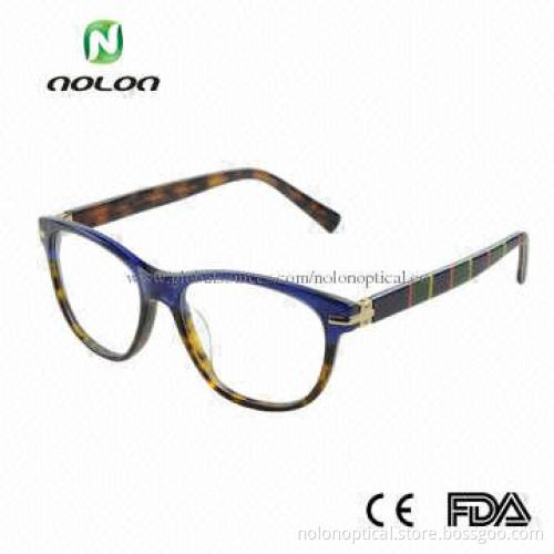 Two Tones High-end Acetate Optical Frame, Clear Lens